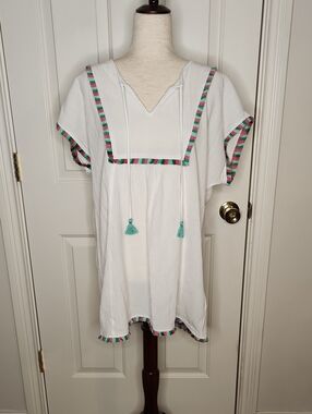 J. Crew Factory Fringe Beach Tunic Size S